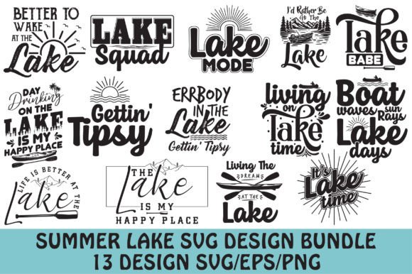 Download Summer Lake SVG Bundle Design - Premium Bundle