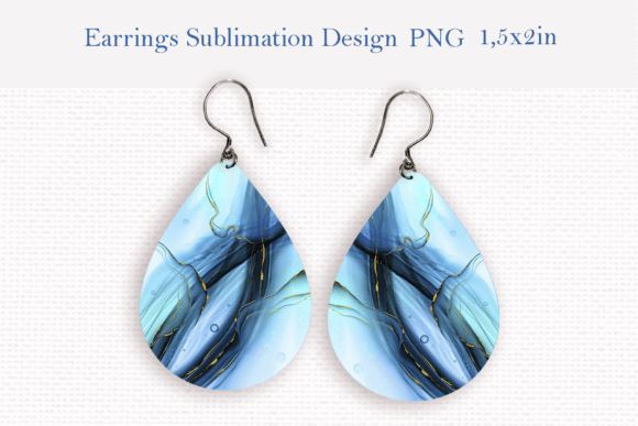 Download Alcohol Ink Water Teardrop Earrings PNG - Earrings png Collection
