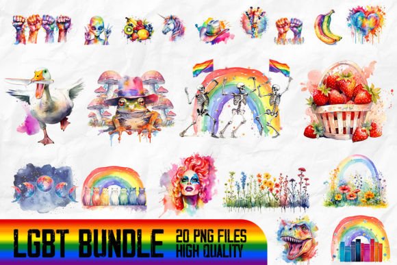 Download LGBT Pride Month Bundle Design - Premium Resources