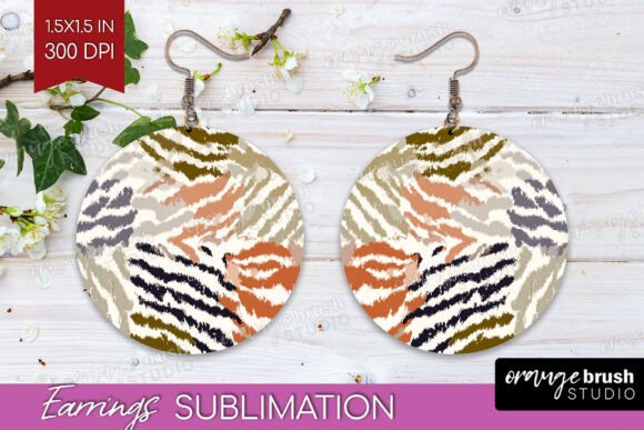 Download Abstract Round Earrings PNG Sublimation - Earrings png Collection