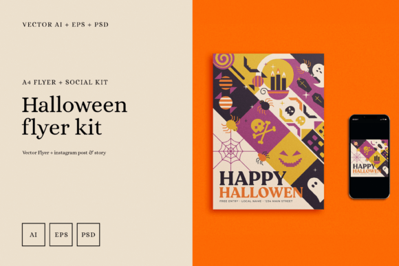 Download Halloween 2023 Flyer + Instagram Story - Halloween 2023 Collection