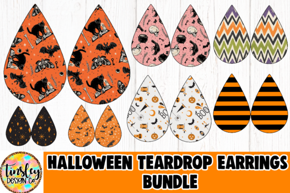 Download Halloween Sublimation Tear Drop Earrings Png - Earrings png Collection