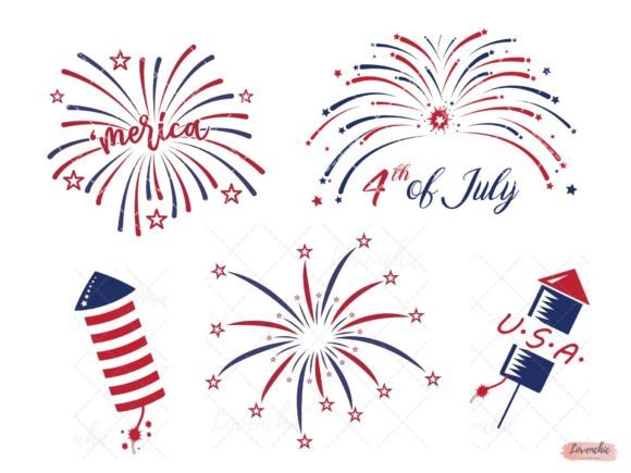 Download Fireworks 4th of July SVG Bundle Design - Bundle design Collection