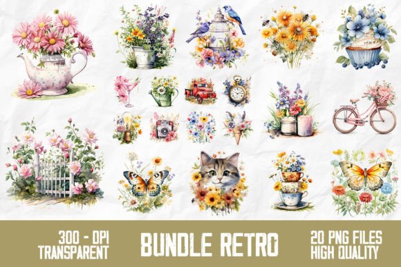 Download Retro Vintage Bundle Design - Premium Resources