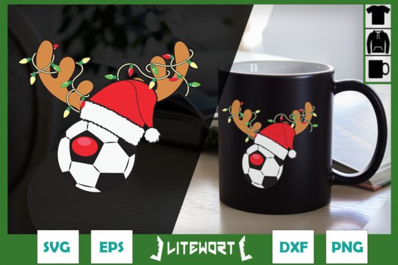 Download Soccer Reindeer Christmas Hat Lights - Christmas hat Collection