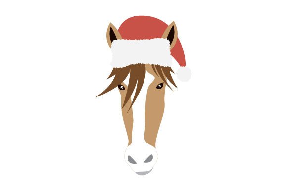 Download Horse with a Christmas Hat - Christmas hat Collection